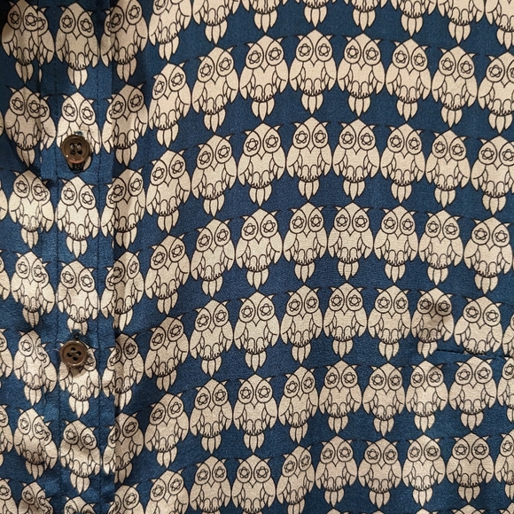J. Crew Silk Blouse in Owl Print size 2 - Picture 4 of 4